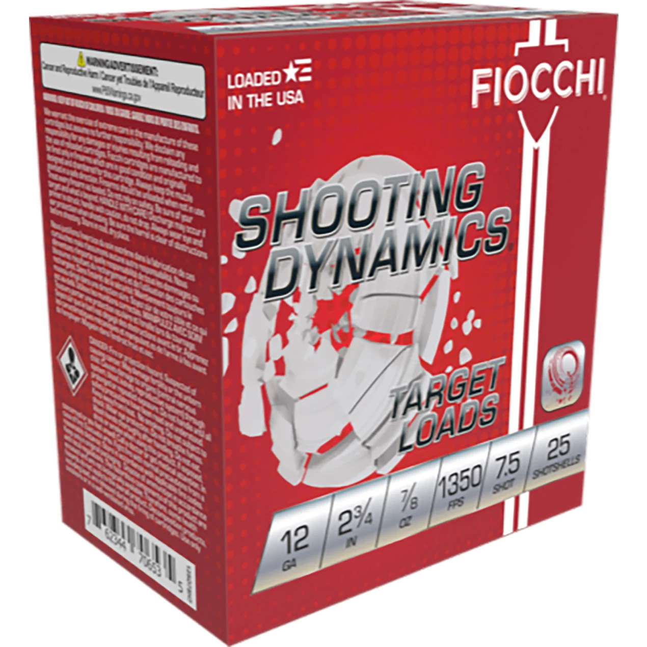 FIOCCHI SHOOTING DYNAMICS 12 GA 2.75" 7.5