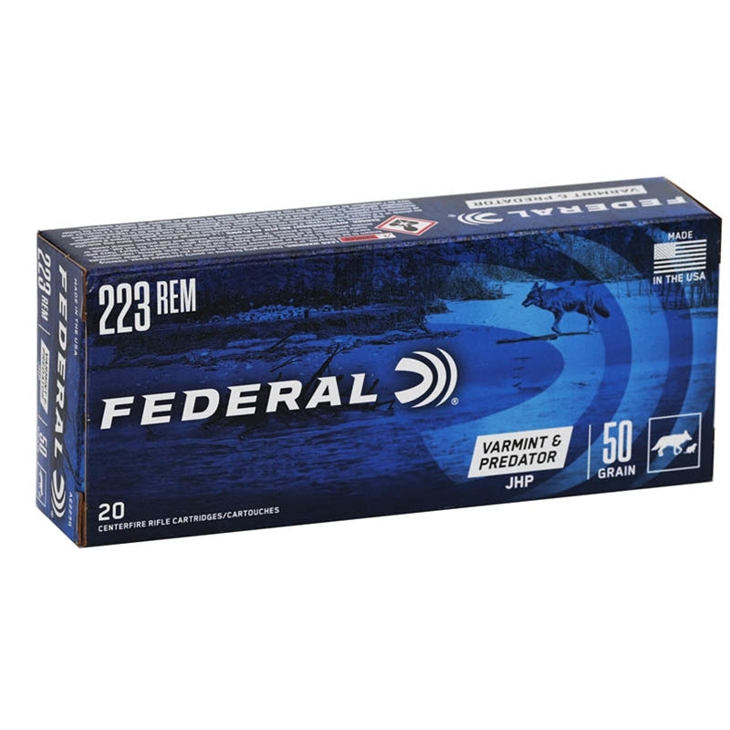 FEDERAL AMERICAN EAGLE 223 REM 50GR JHP