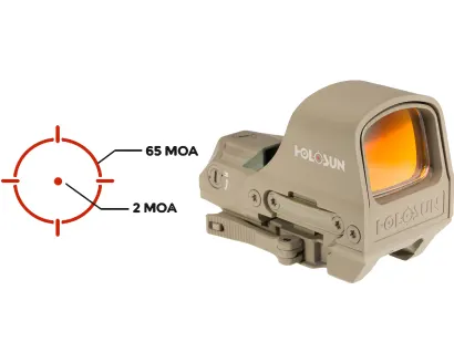 HOLOSUN 510 SERIES FDE RED DOT REFLEX SIGHT